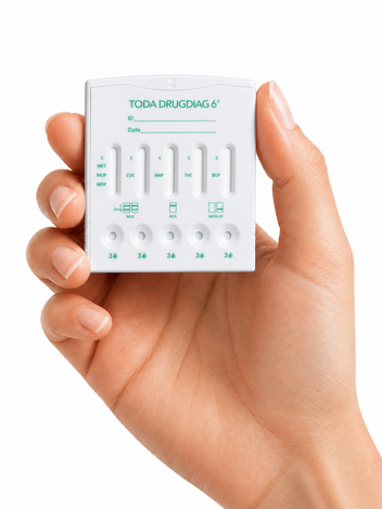 Test urinaire cassette Drugdiag® 6 drogues pour dépistage THC cocaïne amphétamines MDMA opiacés