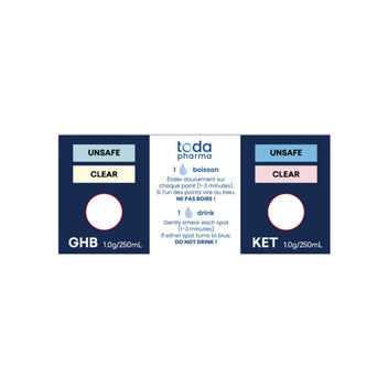 Cartes Test Ton Verre® pour la détection ciblée du GHB et de la kétamine dans les boissons
