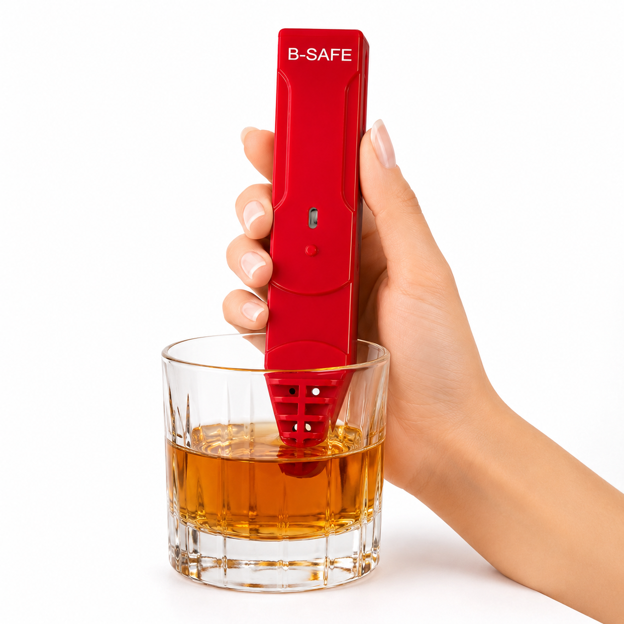 B-SAFE en main, format stylo pour prévention en établissement
