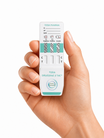 Test urinaire Drugdiag® 3THC pour dépistage cannabis à 3 seuils 20 50 et 150 ng/mL